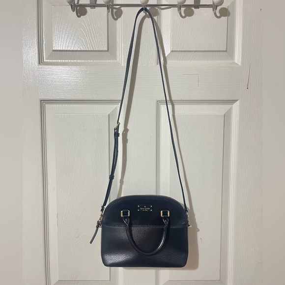 Kate Spade Grove Street Carli Satchel in black pebbled leather - Picture 2 of 6